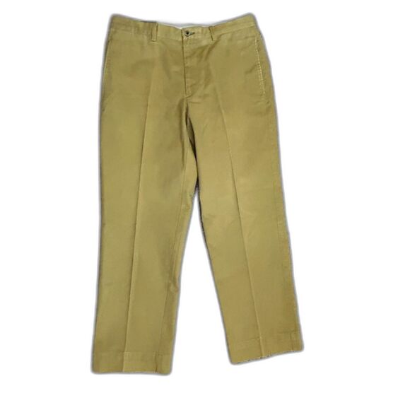 Orvis Deep Tan Ultimate Khaki Plain Front Pants Size 35 X 30 - Picture 3 of 12